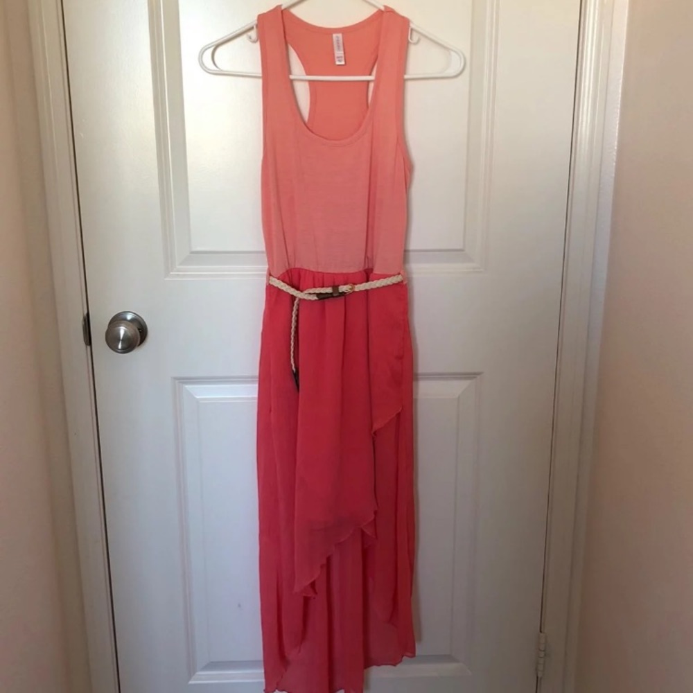 Hi-Low Chiffon Dress